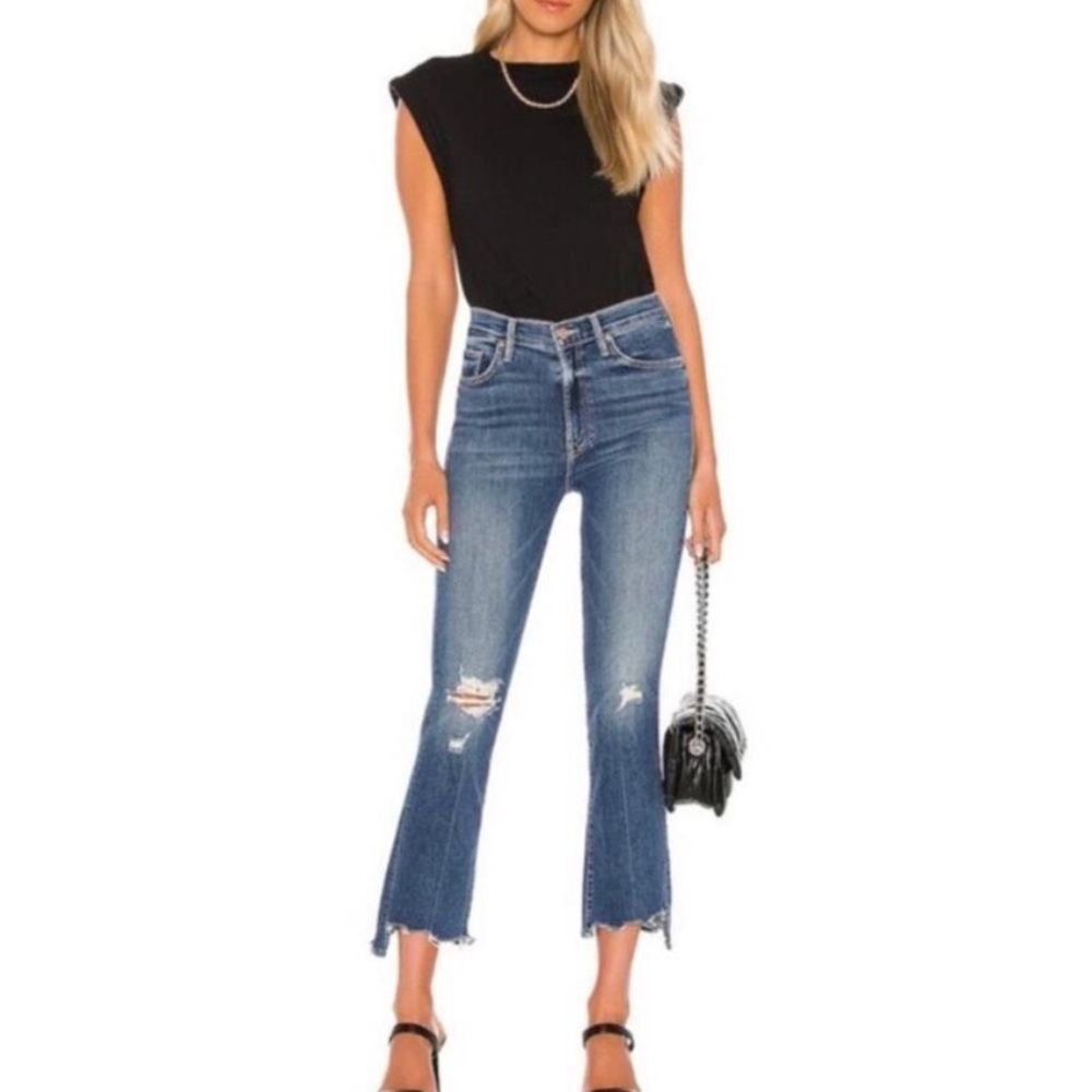 MOTHER Insider Crop Step Chew